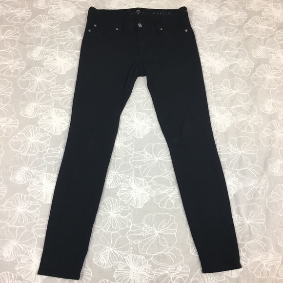 7 For All Mankind Pants - 7 For All Mankind “the skinny” black pants Sz 29